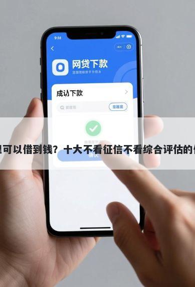 征信差去哪里可以借到钱？十大不看征信不看综合评估的借款平台推荐