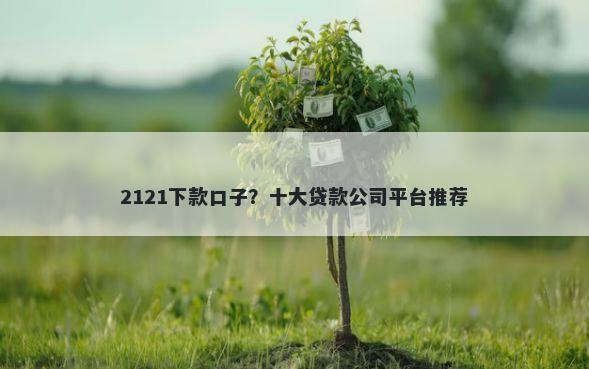 2121下款口子?十大贷款公司平台推荐