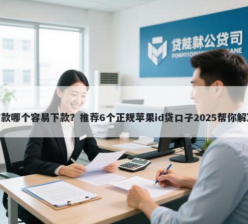 手机app贷款哪个容易下款？推荐6个正规苹果id贷口子2025帮你解决资金问题