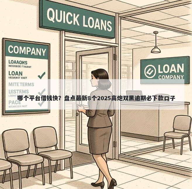 哪个平台借钱快？盘点最新8个2025高炮双黑逾期必下款口子