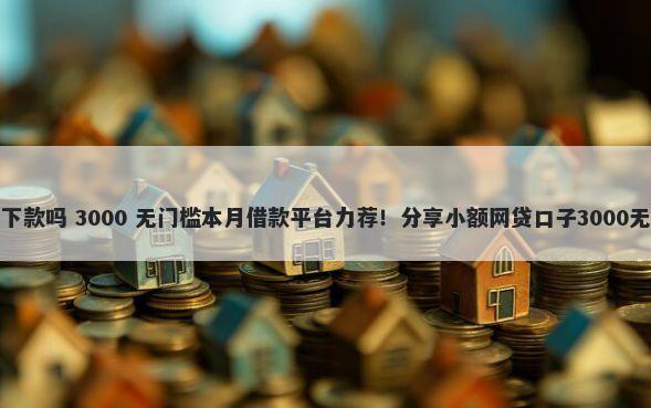 小棉花好下款吗 3000 无门槛本月借款平台力荐！分享小额网贷口子3000无门槛借款