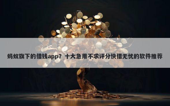 蚂蚁旗下的借钱app？十大急用不求评分快借无忧的软件推荐