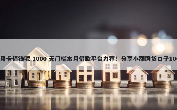 微信如何用信用卡借钱呢 1000 无门槛本月借款平台力荐！分享小额网贷口子1000无门槛借款