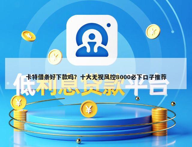 卡特借条好下款吗？十大无视风控8000必下口子推荐
