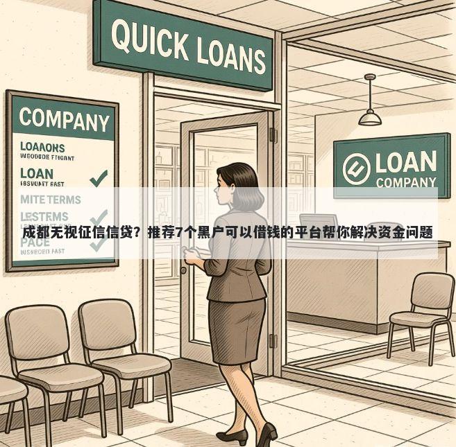 成都无视征信信贷？推荐7个黑户可以借钱的平台帮你解决资金问题