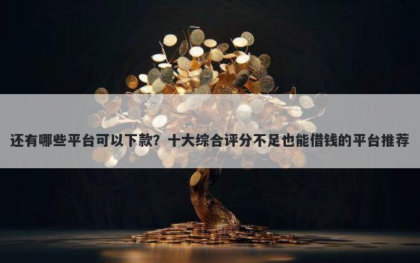 还有哪些平台可以下款？十大综合评分不足也能借钱的平台推荐