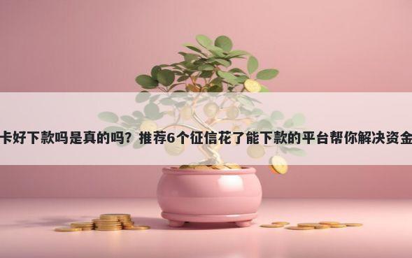 逸享卡好下款吗是真的吗？推荐6个征信花了能下款的平台帮你解决资金问题