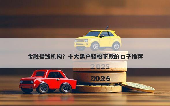 金融借钱机构？十大黑户轻松下款的口子推荐