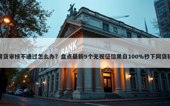 信用贷审核不通过怎么办？盘点最新9个无视征信黑白100%秒下网贷软件