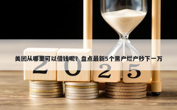 美团从哪里可以借钱呢？盘点最新5个黑户烂户秒下一万